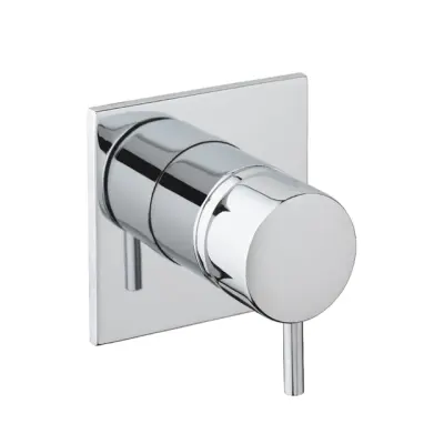 Waterevolution Flow încastrabil 3-way switch rozetă rotundă mată neagră T1483SPR