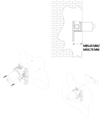Waterevolution Flow termostat de duș încastrabil cu 2 ieșiri complet din oțel inoxidabil 1208852642
