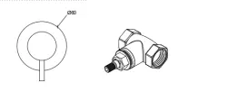 Fluxul Waterevolution Flow, robinet de oprire încorporat complet din oțel inoxidabil T143RIE.