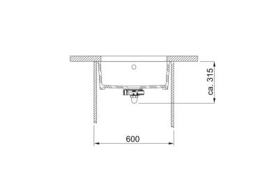 Franke chiuvetă Fraceram Kubus KBK110.50 Glacier încorporată 1260335712