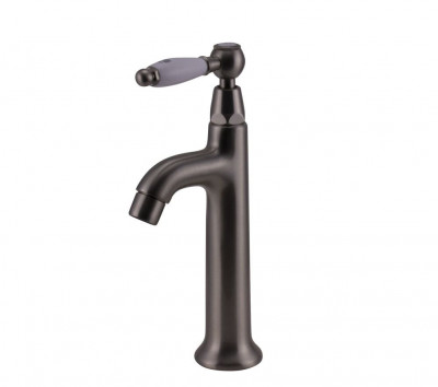 Robineta clasică de bazin PB cu mâner alb apă rece cu oțel inoxidabil 1208853932