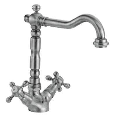 Baterie clasică de chiuvetă PB cu butoane puternice și gură de scurgere de 18,5 cm Crom 1208854932