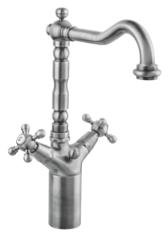 PB clasică cu robinet pentru chiuvetă ridicată, cu butoane puternice, cu țeavă de 18 cm, bronz 1208854992.