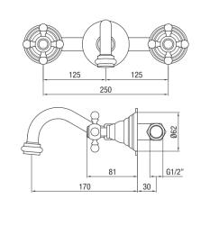PB klassieke ingebouwde muurkraan met sterknoppen 16 cm uitloop RVS 1208855062

PB robinet mural încastrat clasic cu mânere stea, ieșire de 16 cm, inox 1208855062