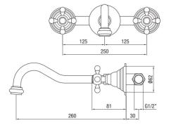 PB klassieke inbouw muurkraan met sterknoppen 25 cm uitloop Chroom 1208855112

PB robinet de perete încorporat clasic cu mânere stelate, țeavă de 25 cm, crom 1208855112