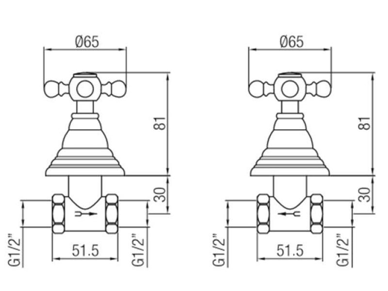 Setul de duș încorporat clasic PB cu butoane puternice, bronz 1208855342.