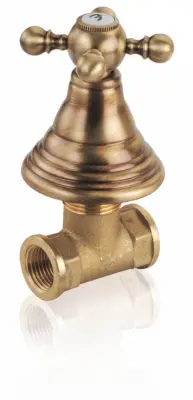 Robineta de oprire incastrata PB cu maner puternic, bronz 1208855572.