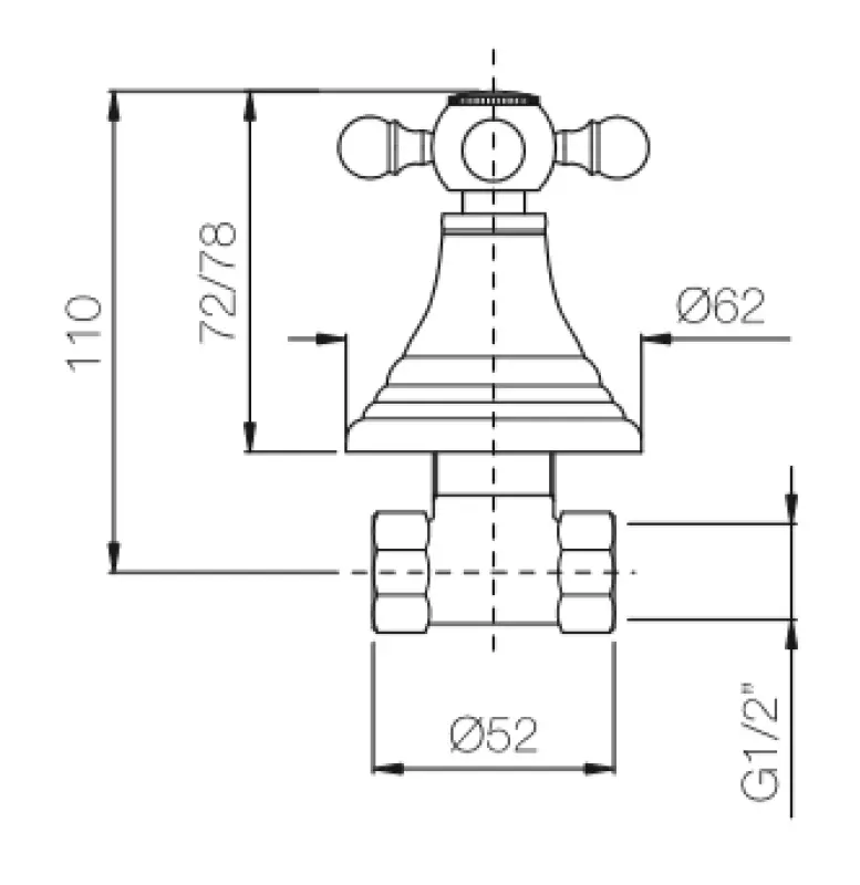 Robineta clasică PB incorporabilă cu robinet de oprire cu buton puternic din oțel inoxidabil 1208855582