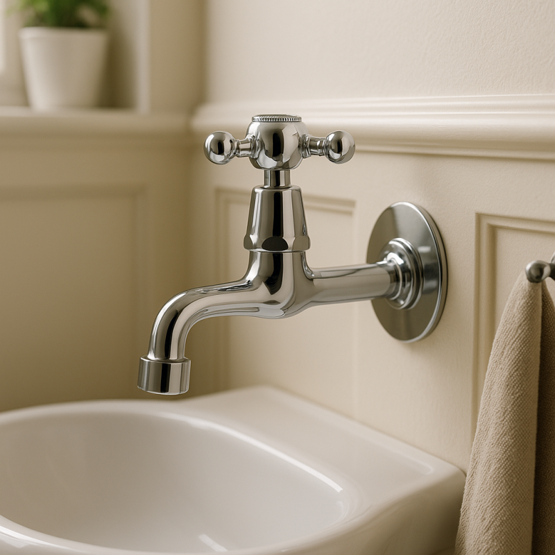 Robinetele de perete clasice PB cu buton puternic apa rece crom 1208855592.