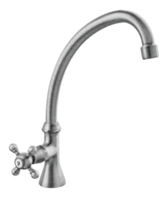 Robinet clasic PB cu manetă solidă apă rece, cu gât înalt cromat 1208855652.