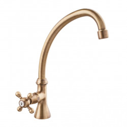 Robineta clasică de baie PB cu manetă puternică apă rece, cu gură înaltă, bronz 1208855662.