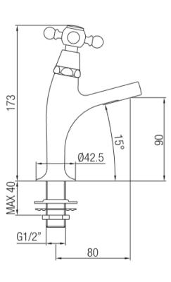 Robinetele clasice PB cu maner puternic, model mic, apă rece, din oțel inoxidabil, 1208855702.