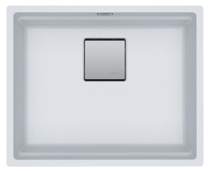 Franke Kubus KNG 110.52 chiuvetă 52x42 granit alb montaj sub blat 125.0512.506