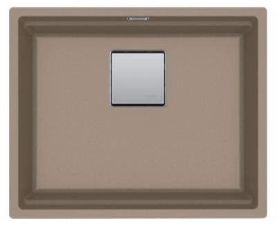 Franke Kubus KNG 110.52 chiuvetă 52x42 granit taupe montaj sub blat 125.0512.505
