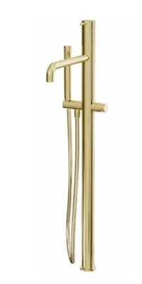 Robinetele de baie independente Waterevolution Flow cu duș manual, din alamă periată, T133BB.