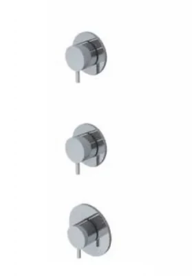 Waterevolution Flux termostat pentru duș încorporat cu 2 robinete de oprire cromat 1208916482