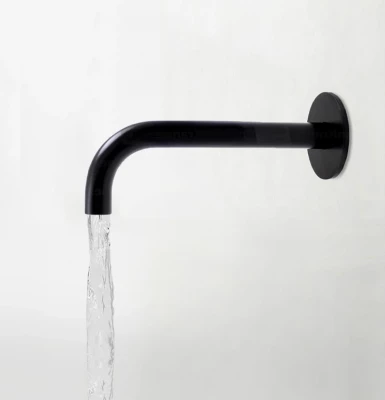 Waterevolution Flow robinet cu jet puternic, negru mat, 19 cm T1671-19PR