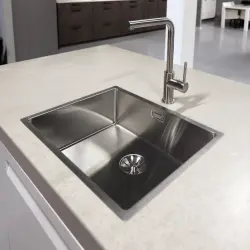 Lorreine 20SP mică chiuvetă din oțel inoxidabil de 20x40 cm, montaj plat, fixare deasupra sau sub blat, 1208920500.