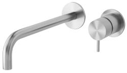 Waterevolution Flow baterie de chiuvetă încastrată, complet din oțel inoxidabil T116BIEV2, cu gura de scurgere de 25 cm