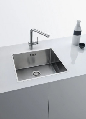 Baterie de bucătărie Franke din inox periat Atlas Neo cu gura extensibilă inox 115.0521.438