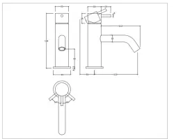 Robinetele de baie Waterevolution Flow, finisaj PVD aur alb periat, T110WGE.