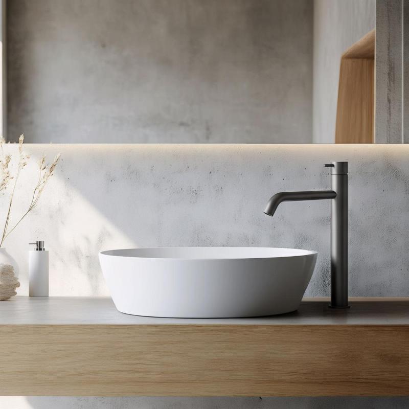 Robinetul de chiuvetă Waterevolution Flow pentru chiuvete PVD gun metal T115GME.