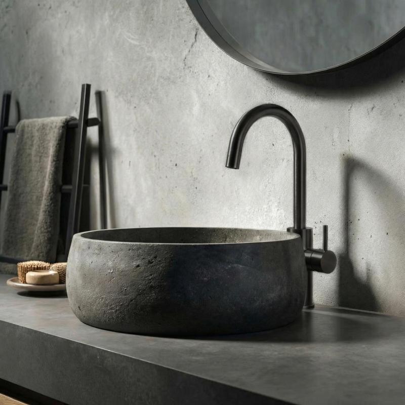 Robinetele de bazină Waterevolution Flow, model înalt, finisaj PVD gun metal T1121FUGME