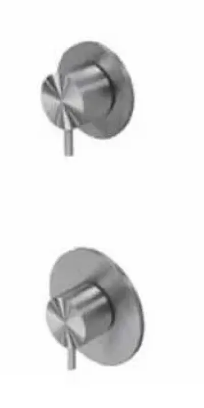 Waterevolution Flow termostat de duș încastrat cu 1 robinet de închidere, complet din oțel inoxidabil 1208920974