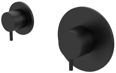 Waterevolution Flux termostat de duș încorporat cu un robinet de schimbare mat negru 1208920978.