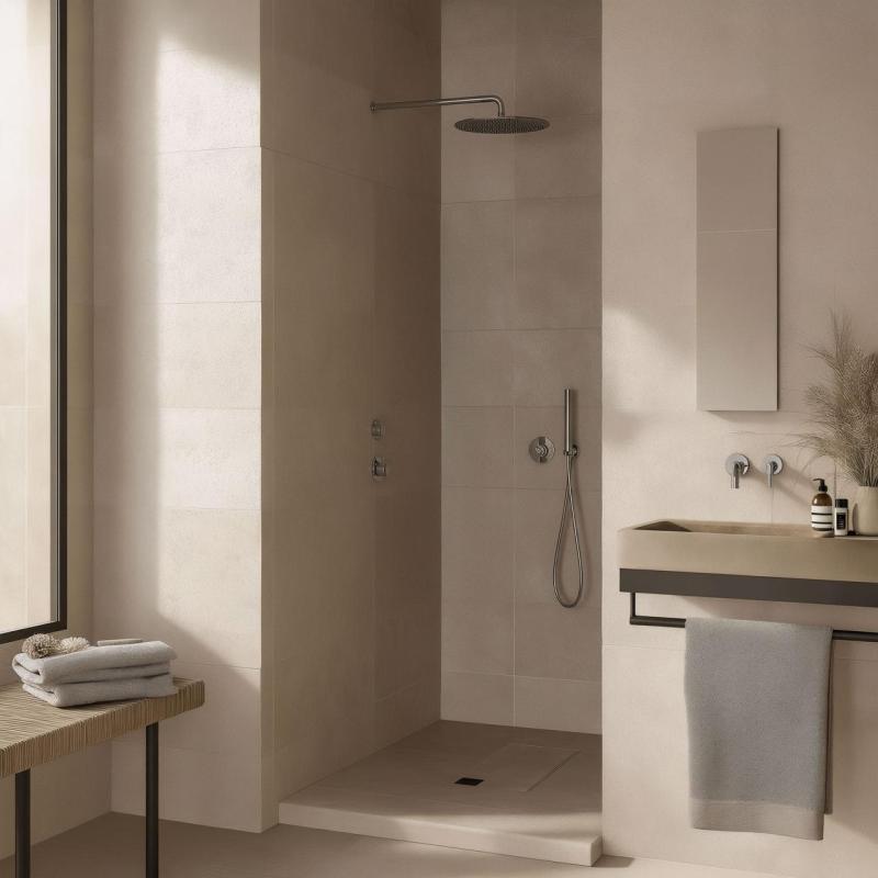 Waterevolution Flow termostat de duș încastrat cu 1 robinet de comutare cromat 1208920984