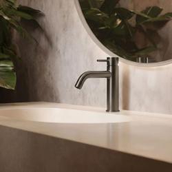 Robinetterie Waterevolution Flow, finition PVD gun metal T1101AGME