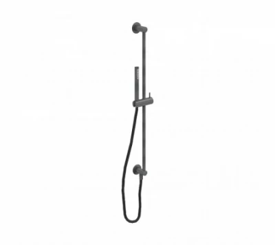Setul de bara de dus Waterevolution Flow cu duș manual, 800 mm, Gun Metal T1661GME.