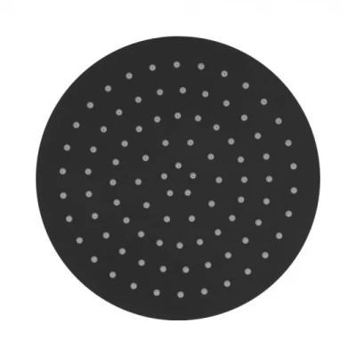 Dușul de ploaie de la SB Rubinetterie Eco Air, dușul principal de economisire a apei, 25 cm, metal mat, negru, 1208946742.