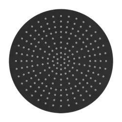 Cap de duș eco Air de la SB Rubinetterie, cu economie de apă, cu un diametru de 30 cm, din metal mat negru, cod de produs 1208946745.