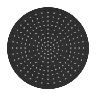Cap de duș eco Air de la SB Rubinetterie, cu economie de apă, cu un diametru de 30 cm, din metal mat negru, cod de produs 1208946745.