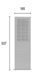 Duşul cu perete SB Square 316 cu duş de ploaie şi duş cu cascadă complet din oţel inoxidabil 1208946755.