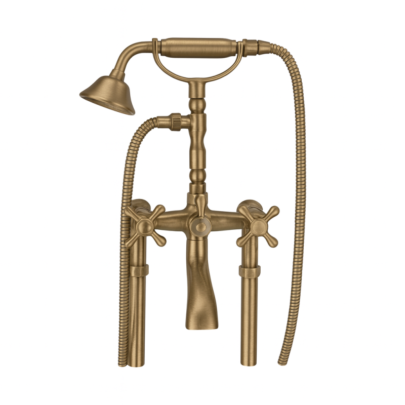 PB Robinet de baie independent nostalgique avec boutons en bronze 6000