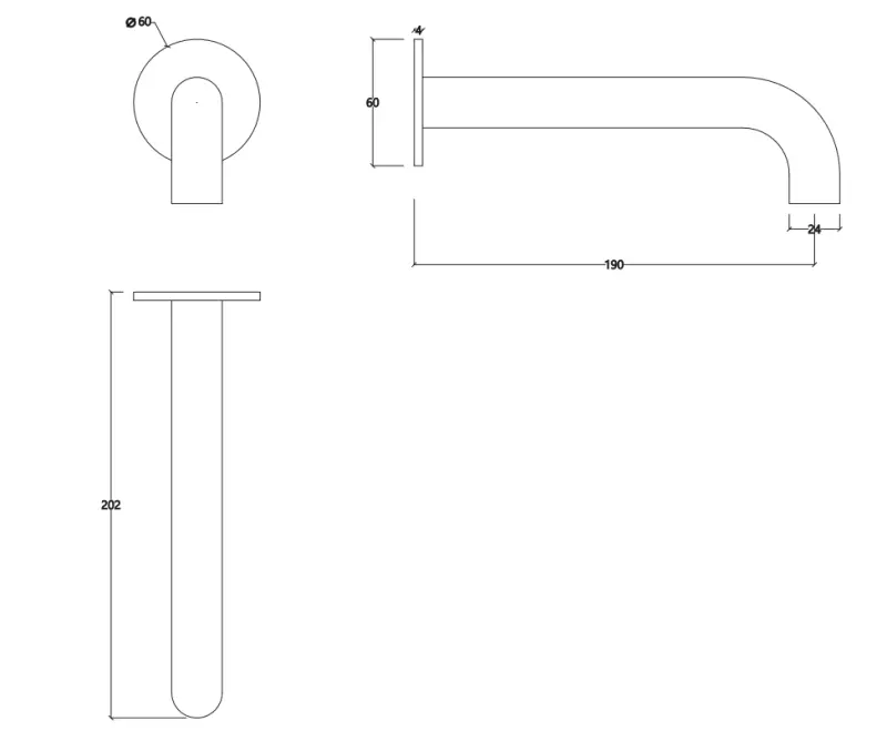 Evolutia apei Flow, robinet de baie, mat alb, T167119BR, lungimea robinetului 19cm.