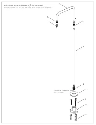Waterevolution Flow robinet de baignoire autonome en acier inoxydable debout T1672H24IE