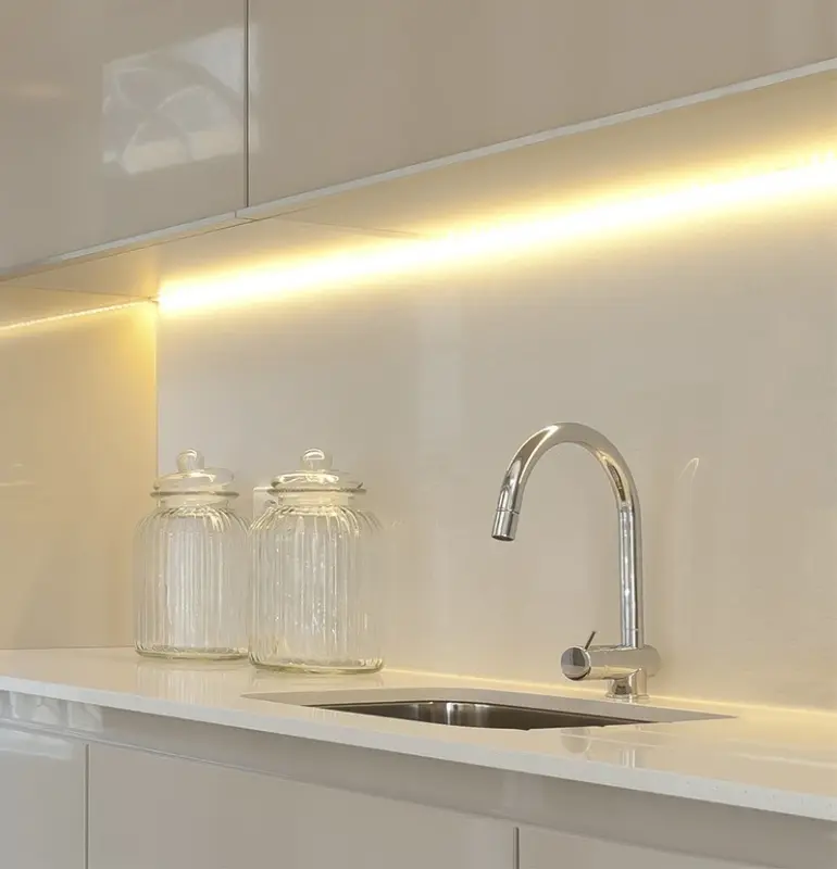 Waterevolution Flow Baterie de bucătărie din oțel inoxidabil solid  cu duză extractibilă T155IE