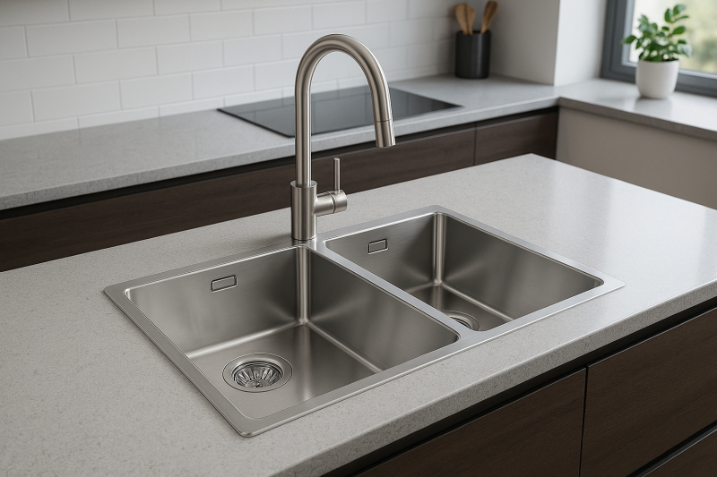 Franke Maris Chiuvetă dublă din oțel inoxidabil MRX 220 la nivel 270568051