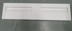 Dublu lavoar Solid-S Quatra din material solid surface, alb mat, fără orificiu pentru robinet, cu capac solid, dimensiuni B180xD45xH8cm 1208952416.