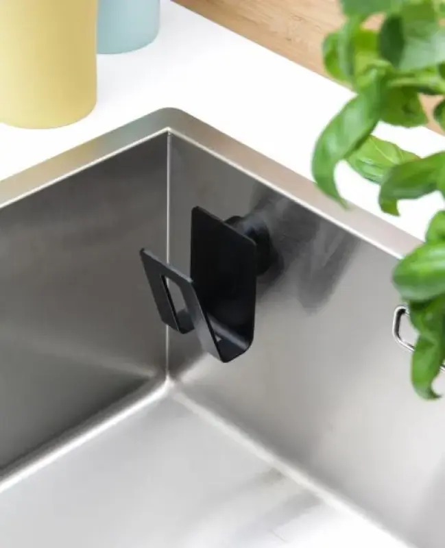 Magisso Suport magnetic multifuncțional pentru chiuvetă magnetică din plastic negru 30203011