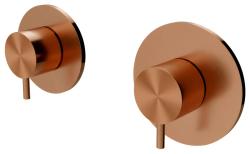 Waterevolution Flow încastrabil cu termoregulator de duș cu 1 robinet de comutare, din cupru.