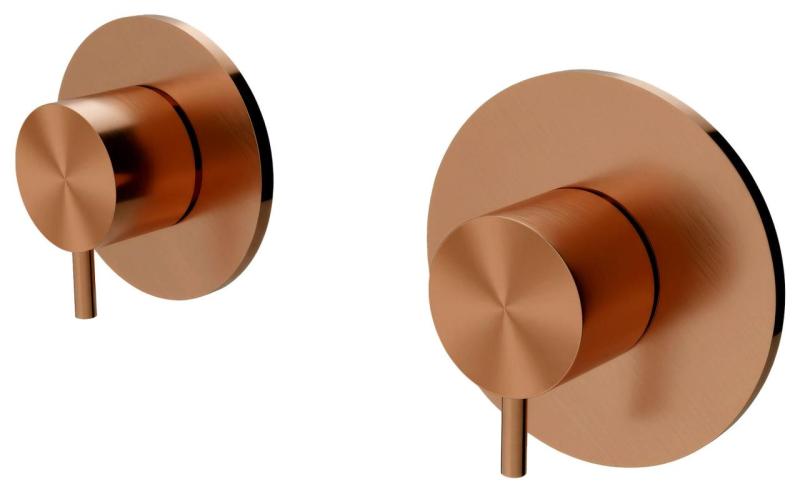 Waterevolution Flow termostat de duș încastrat cu 1 robinet de comutare din cupru