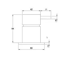 Waterevolution Flow înbouw mengkraan gun metal