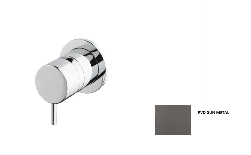 Waterevolution Flow Baterie de chiuvetă încastrată PVD Gun Metal 1208952954