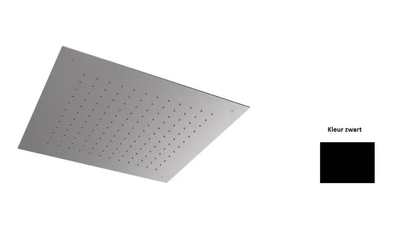 SB Square 316 Duș încorporat cu ploaie 38x38cm negru mat 1208952989