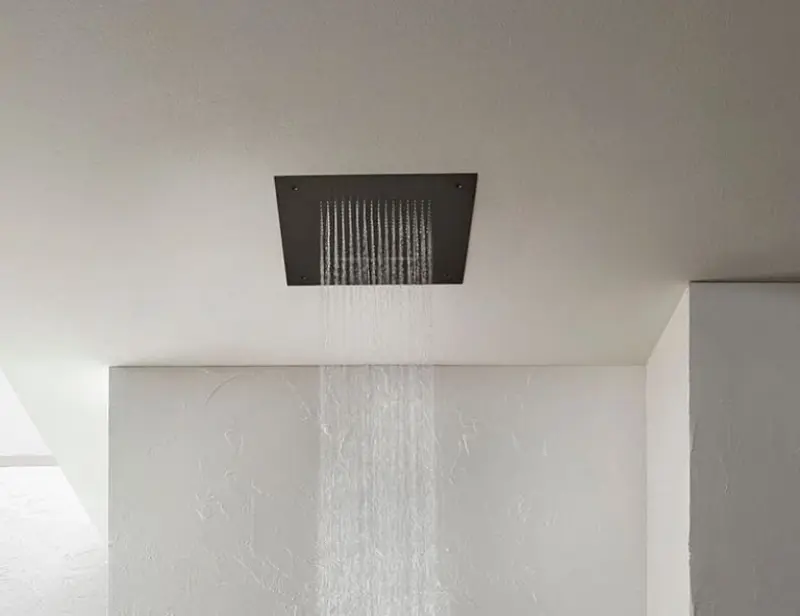 SB Square 316 Duș încorporat cu ploaie 38x38cm negru mat 1208952989