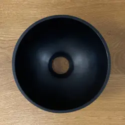 Chiuvetă mică Solid S, Solid Surface, rotundă, 20 x 20 x 11 cm, negru mat, 1208953268